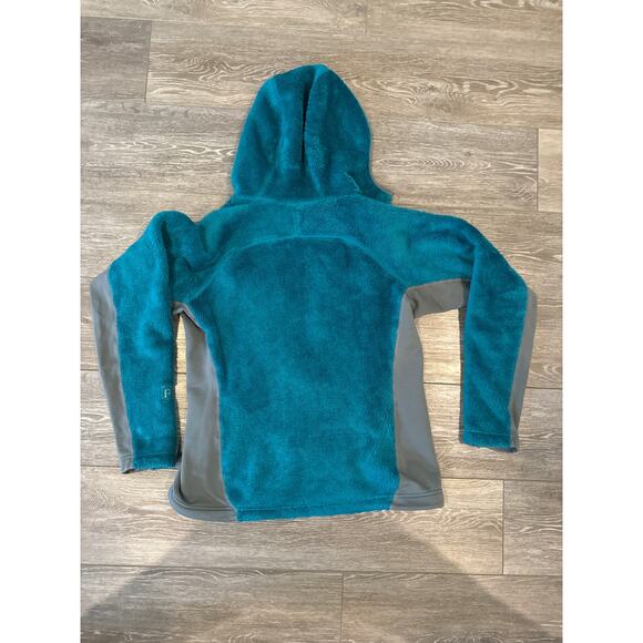 PATAGONIA Women's M Polartec Thermal Pro Fleece Sherpa Jacket Bluish Green/Gray - Picture 3 of 3